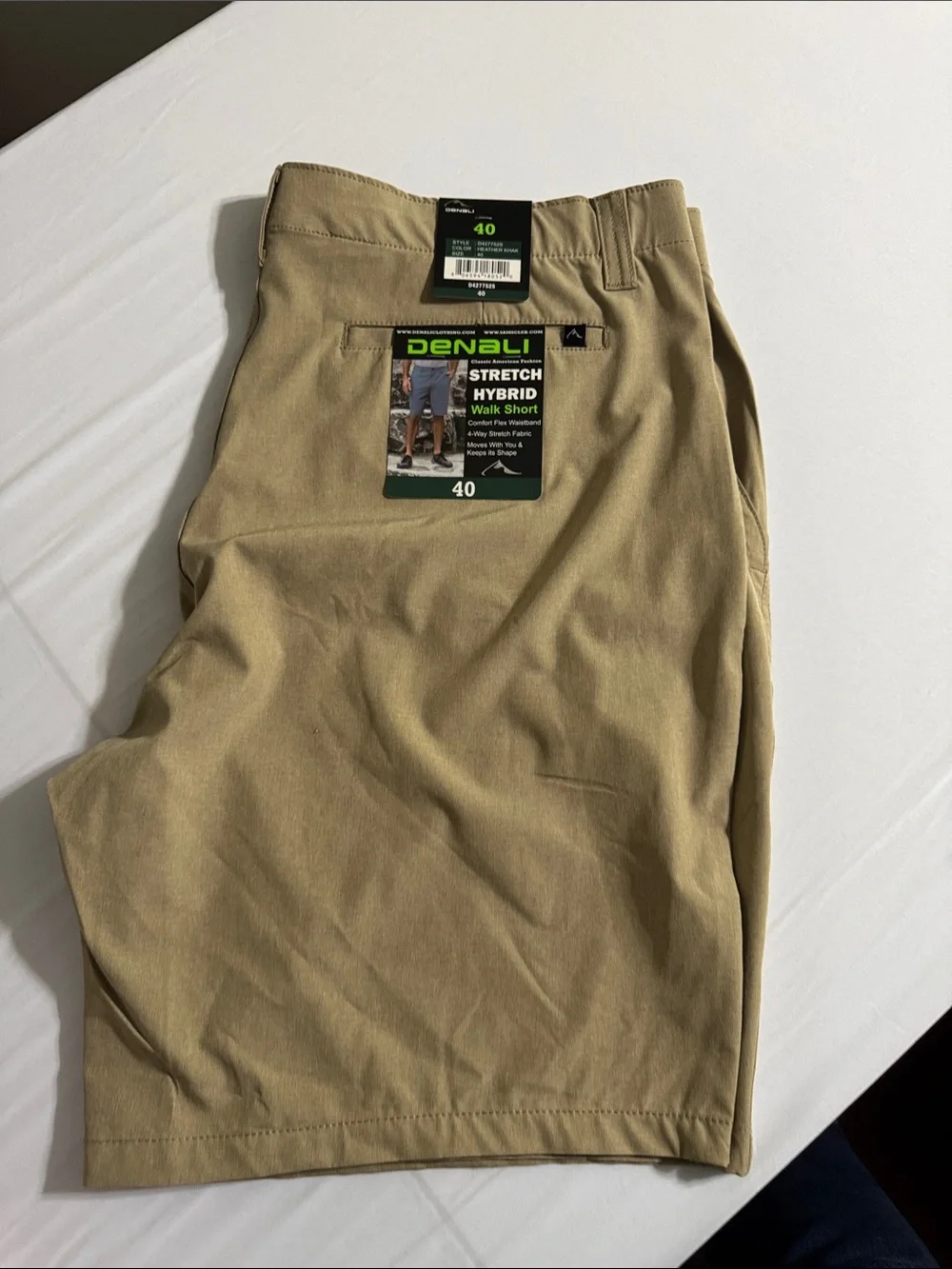 Denali Men's Stretch Hybrid Walk Short - Khaki - Picture 1 of 1